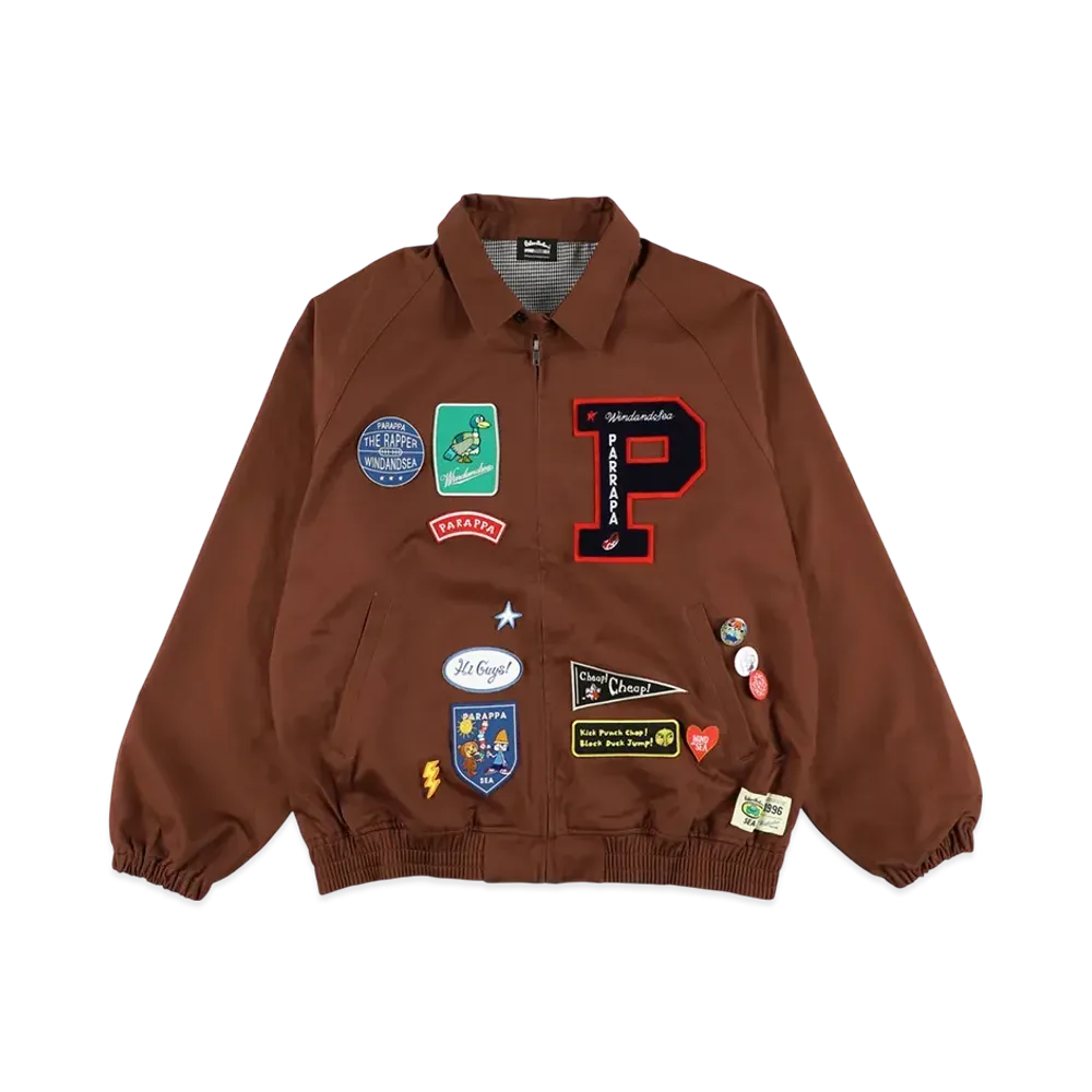 WIND AND SEA x PARAPPA THE RAPPER Work Jacket "Brown"