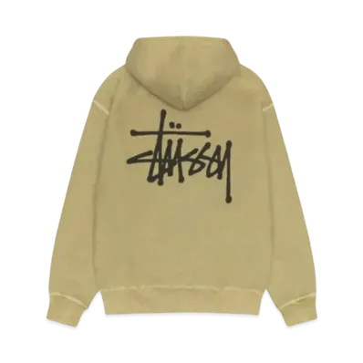 Stussy Basic Zip Hoodie Pigment Dyed "Elm"