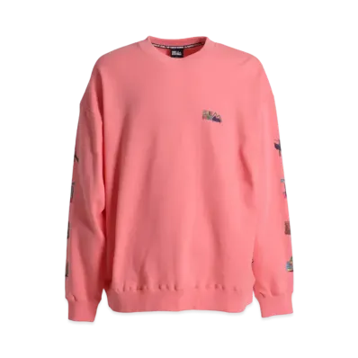 FIRST DOWN SOUVENIR CREW SWEAT "Salmon Pink"