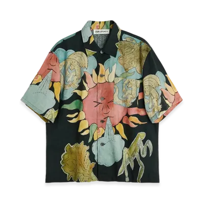OUR LEGACY Box Shirt Shortsleeve "Solar Power Print"