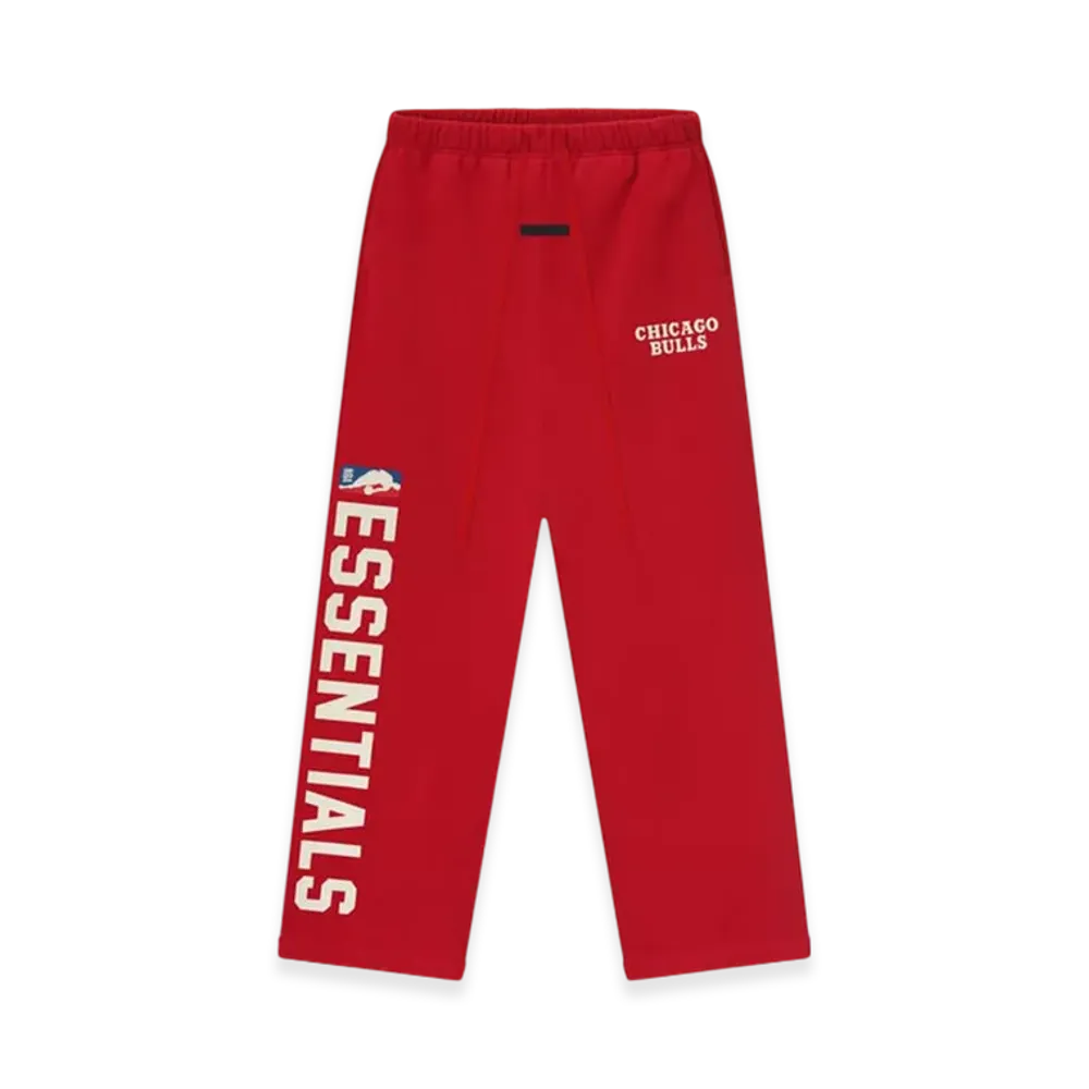 FEAR OF GOD ESSENTIALS Bulls Lounge Sweatpant "Red"