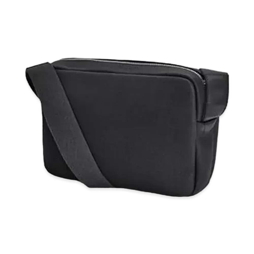LOEWE Xs Military Messenger Bag In Soft Grained Calfskin "Black"