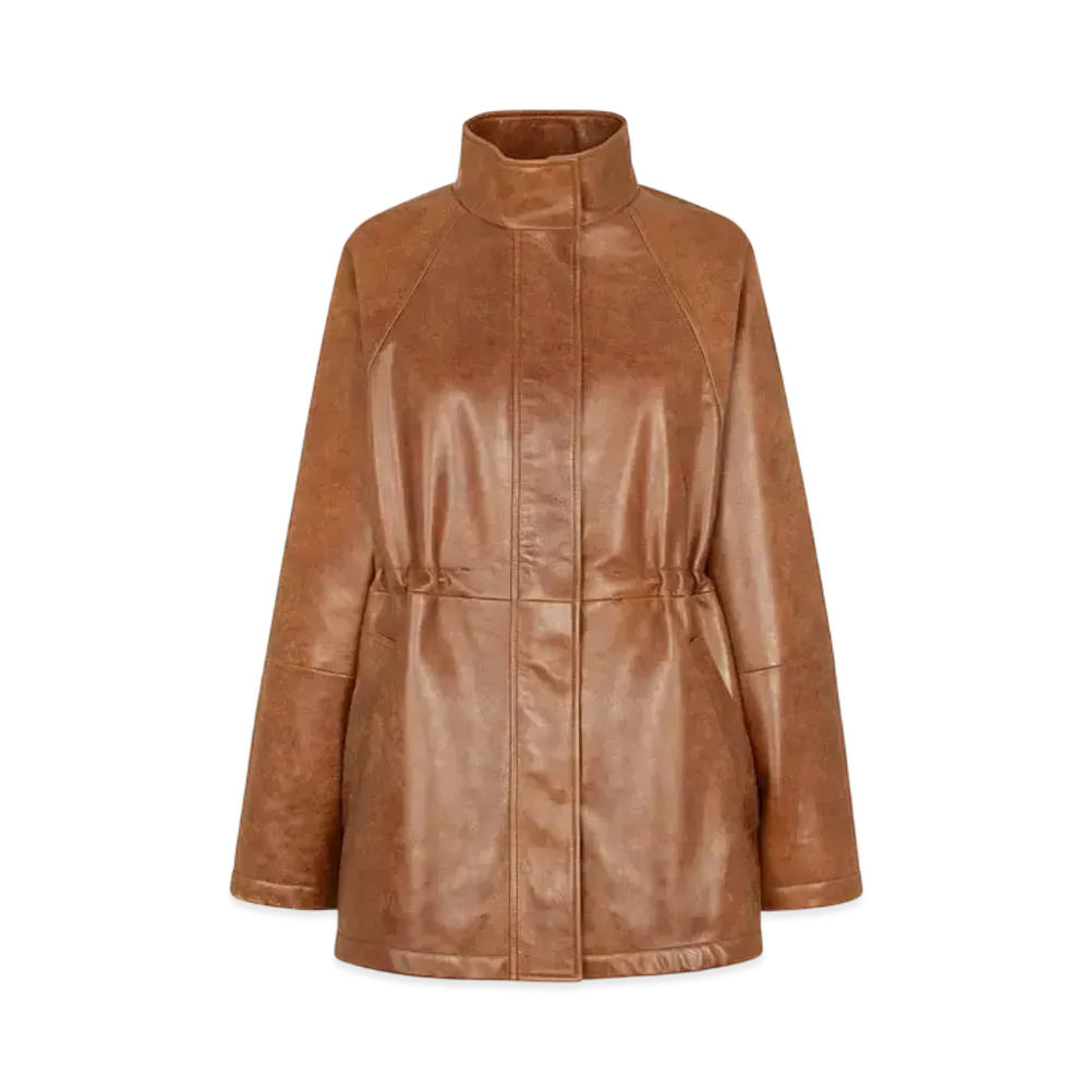 FENDI Women's Leather Jacket "Brown"