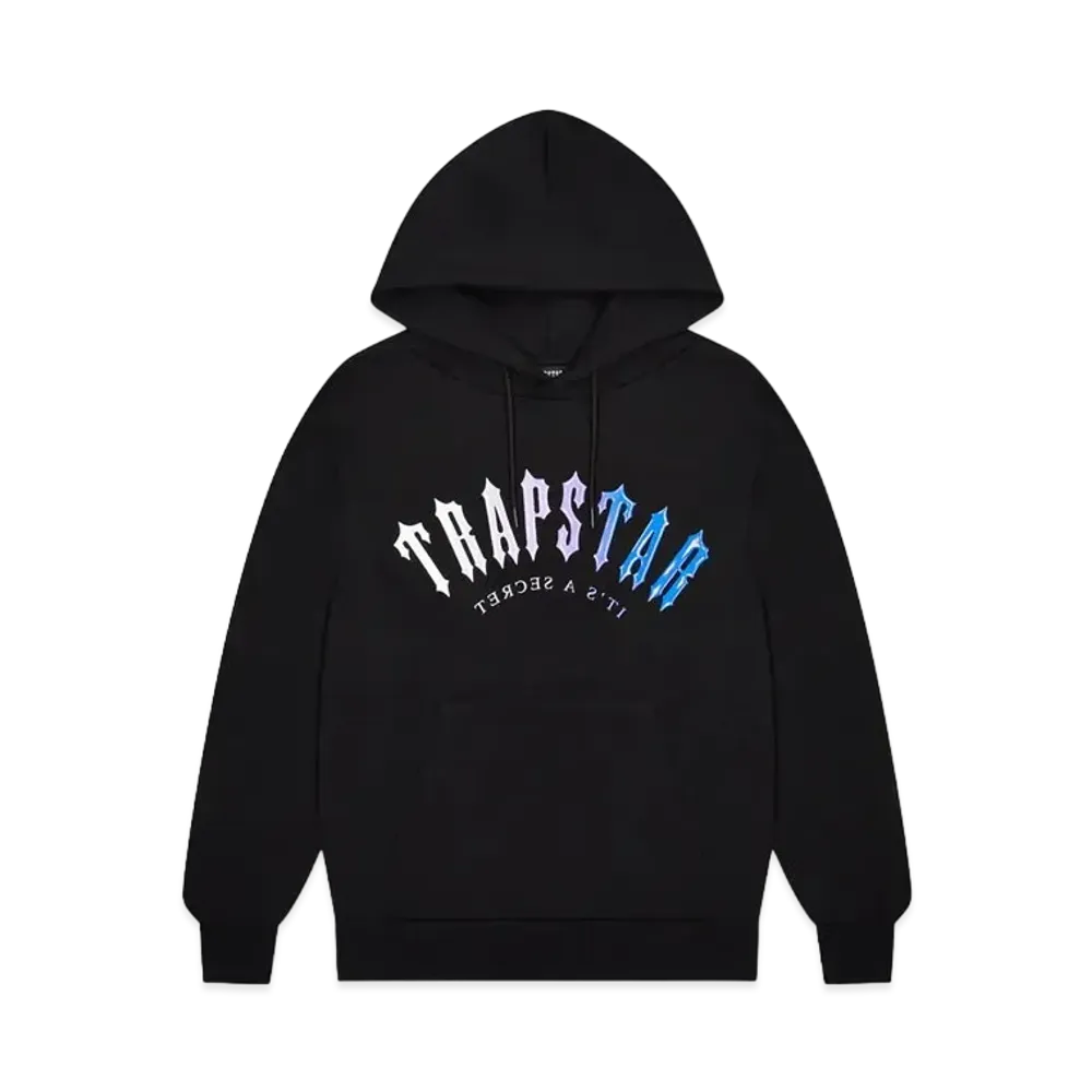 TRAPSTAR Irongate Arch Hooded Gel Tracksuit "Black/Blue"