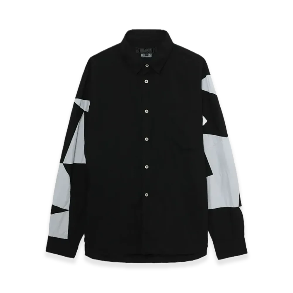 BLACK COMME des GARCONS Geometric Pattern Shirt "Gray"
