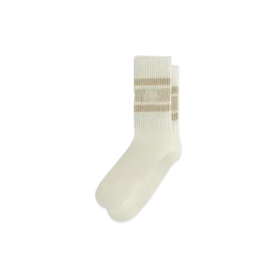 Kith Calf Stripe Relaxed Crew Sock "Silk"