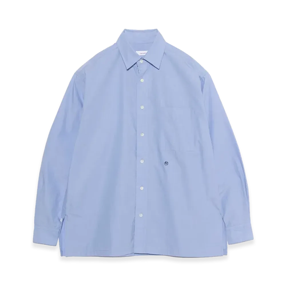 nanamica Traditional Fit Shirt "Sax"