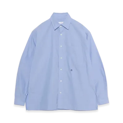 nanamica Traditional Fit Shirt "Sax"