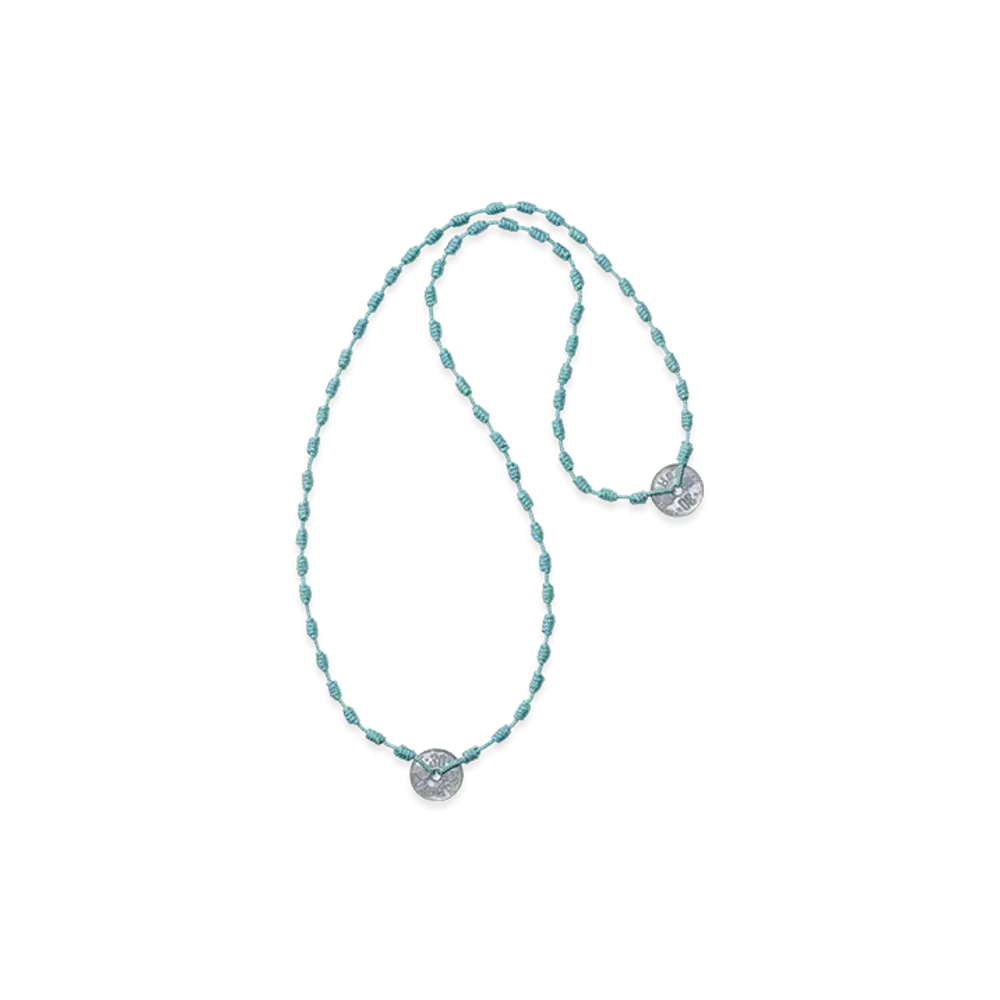 NEIGHBORHOOD Cord Coin Necklace "Blue"