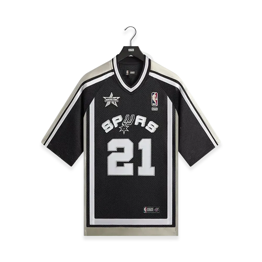 Kith x NBA All-Star San Antonio Spurs Leon Mesh Shirt "Black"
