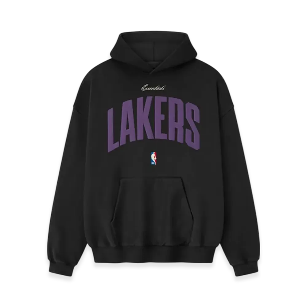 FEAR OF GOD ESSENTIALS Lakers 90s Hoodie "Black"