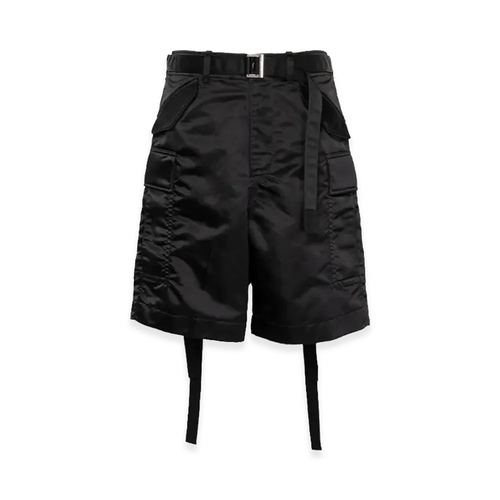 sacai Nylon Twill Shorts "Black"