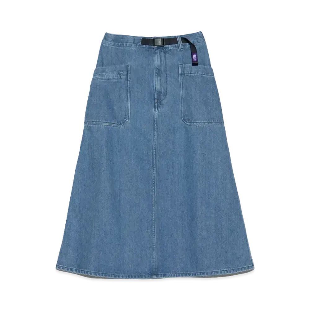 The North Face PURPLE LABEL Denim Field Skirt "Indigo Bleach"