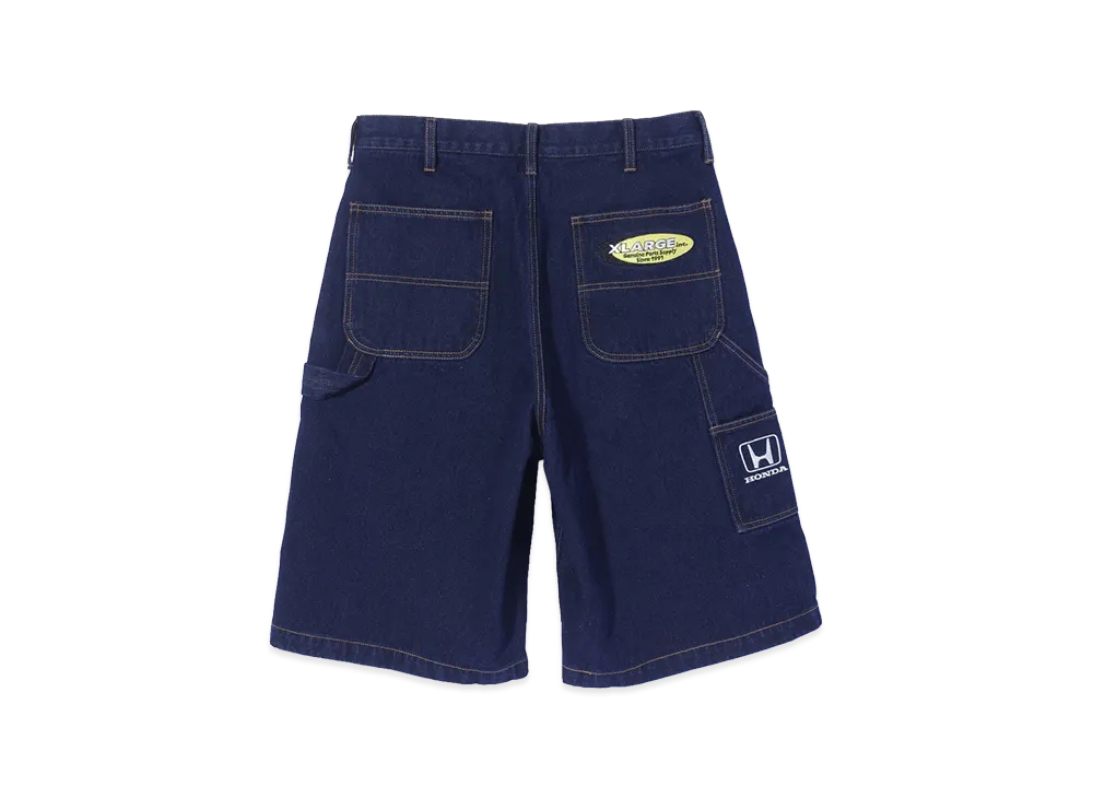XLARGE x Honda Parts Suppliers Denim Short Pants "Indigo"