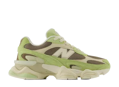 New Balance Women's 9060R "Dry Lime/Thunder Brown"