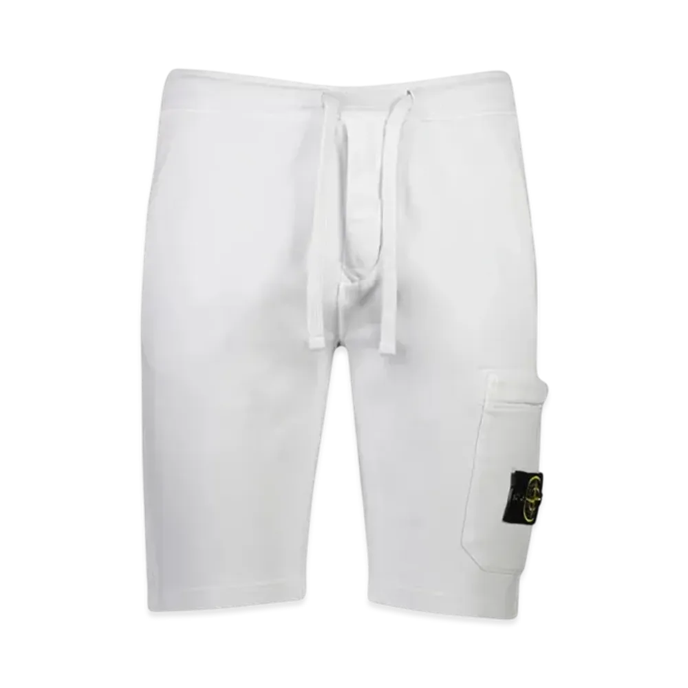 Stone Island 64651 Fleece Bermuda Shorts - 22SS "Ice"