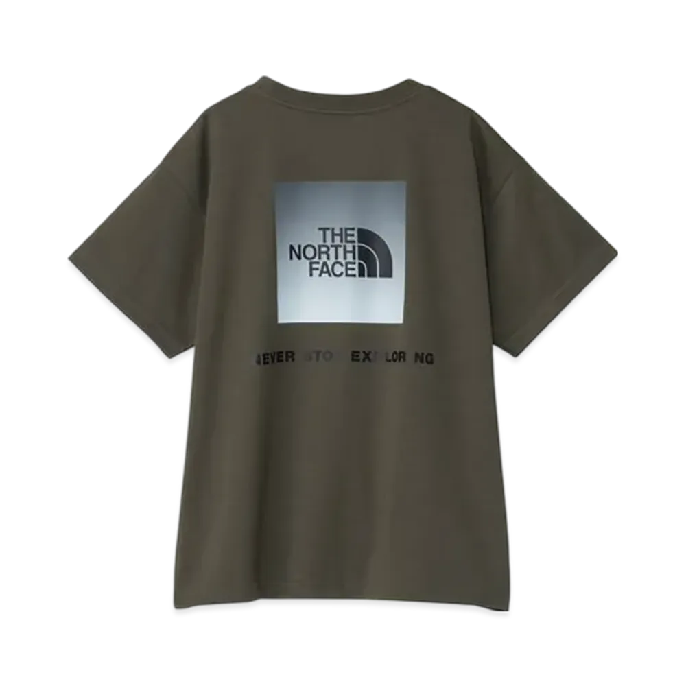 The North Face Kids Short Sleeve Back Gradient Logo Tee "New Taupe"