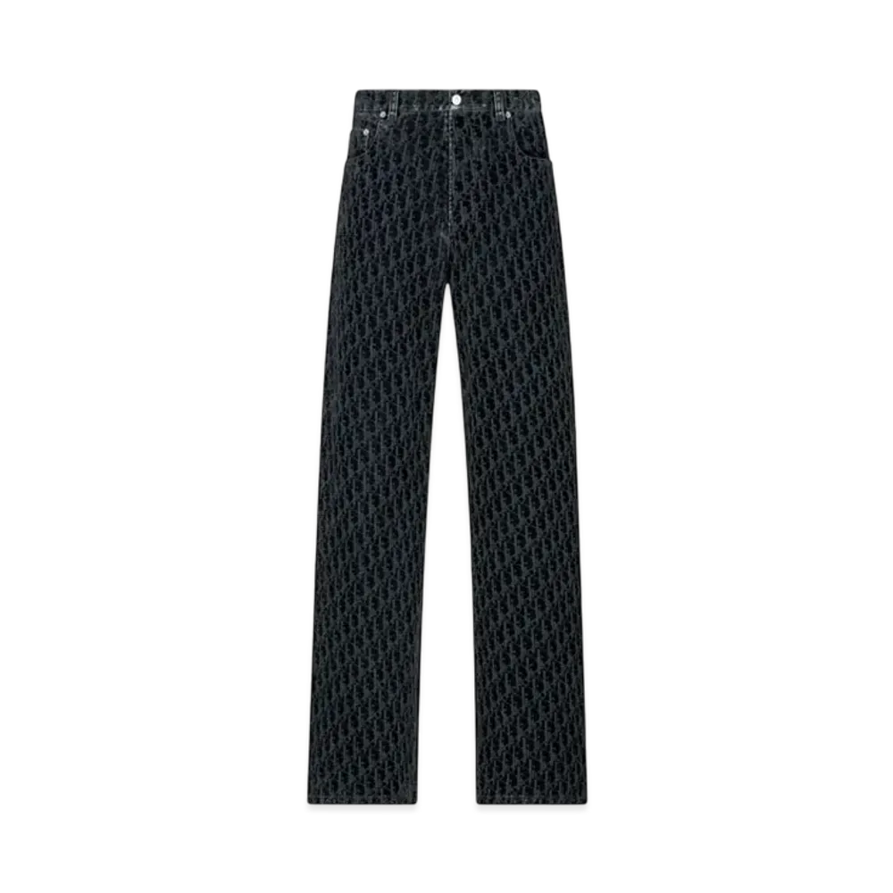Dior x KAWS Dior Oblique Heritage Jeans Cotton Denim "Blue"