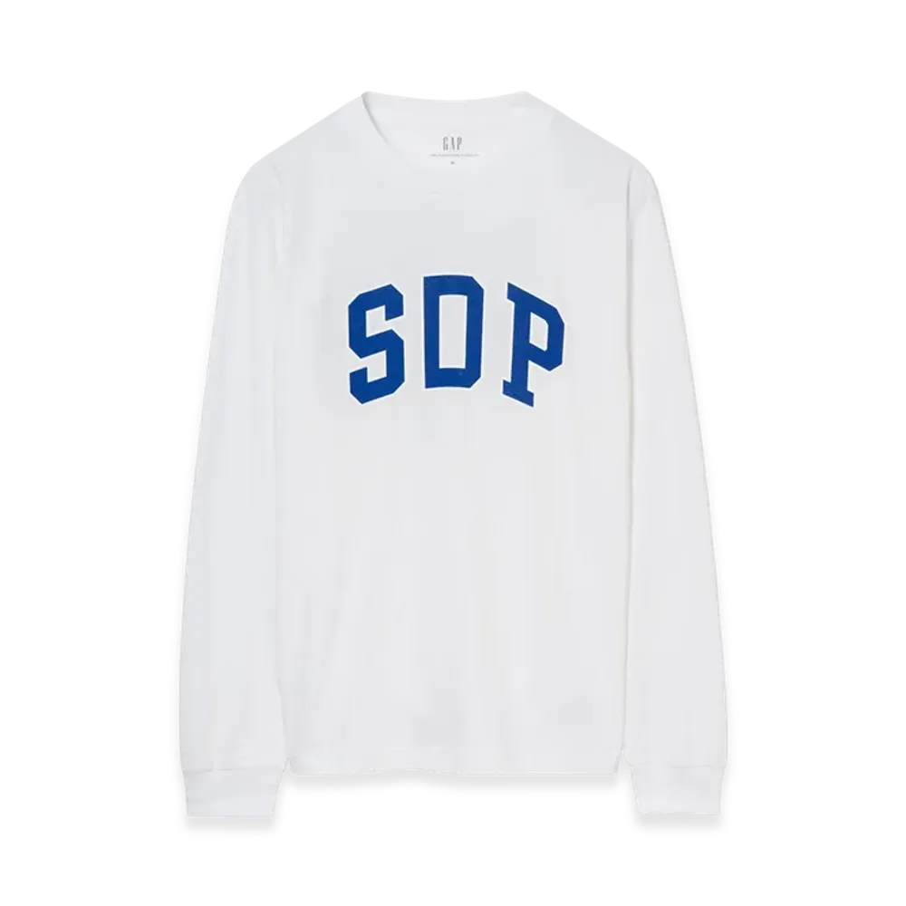 Gap x Scha Dara Parr Arch Logo Long Sleeve T-shirt "White"