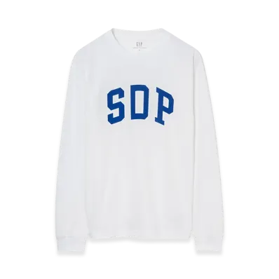 Gap x Scha Dara Parr Arch Logo Long Sleeve T-shirt "White"