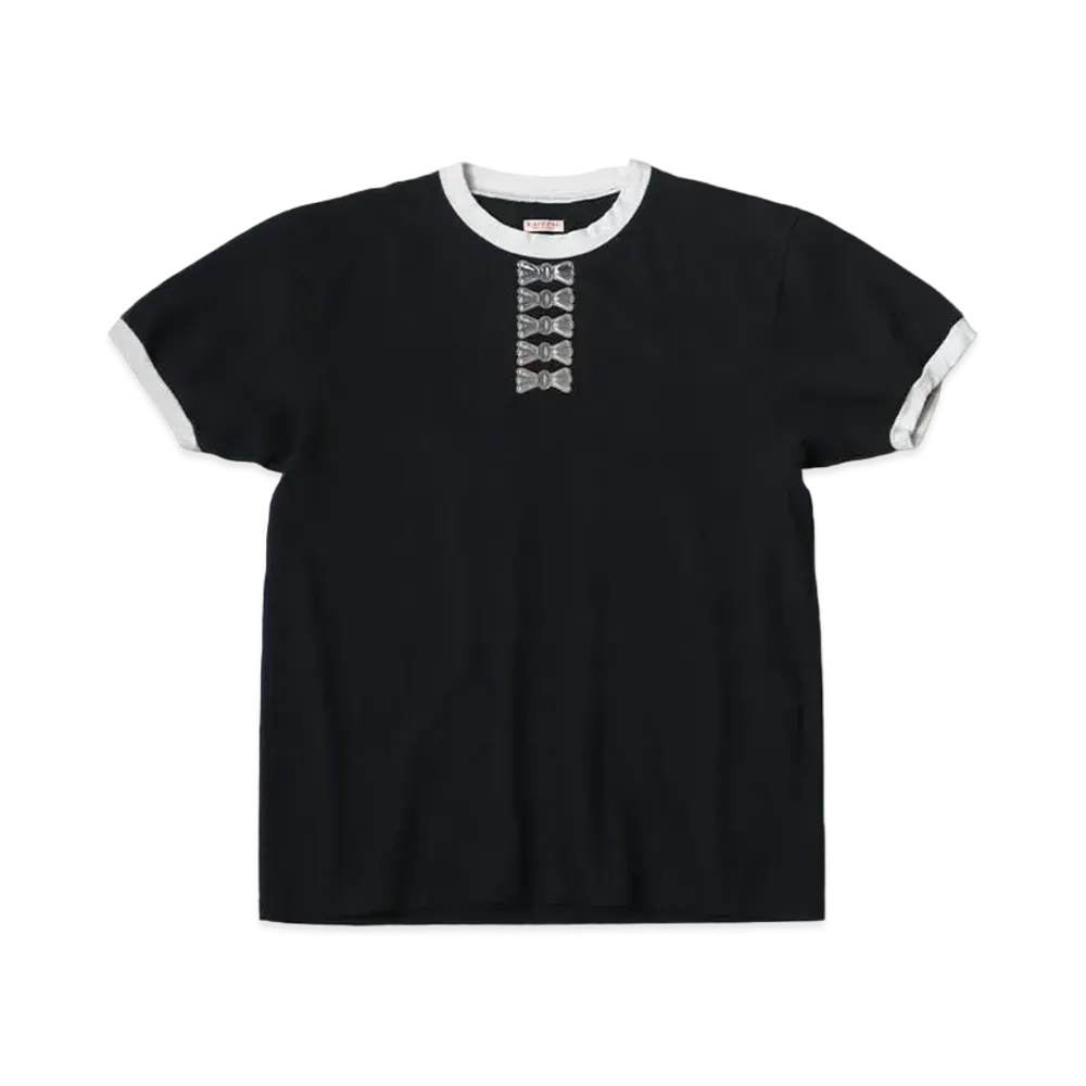 KAPITAL 20 India Ringer Tee "Black"