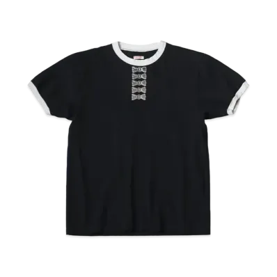 KAPITAL 20 India Ringer Tee "Black"