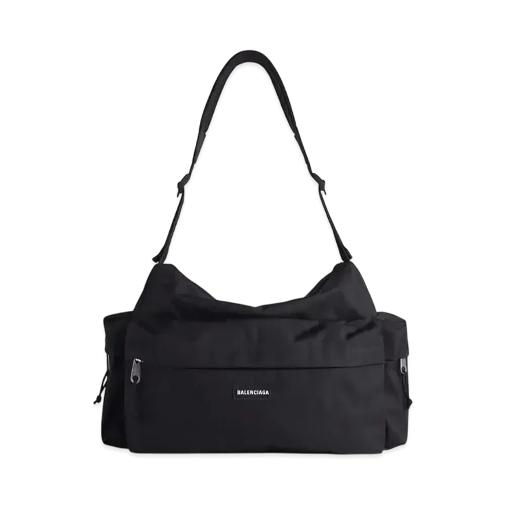 BALENCIAGA Explorer Medium Multipocket Weekender "Black"