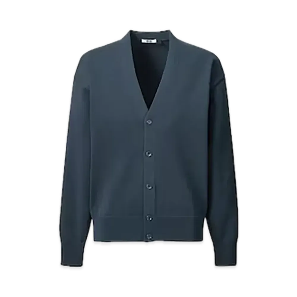 Uniqlo U 24SS V-Neck Cardigan Men'S "Navy"