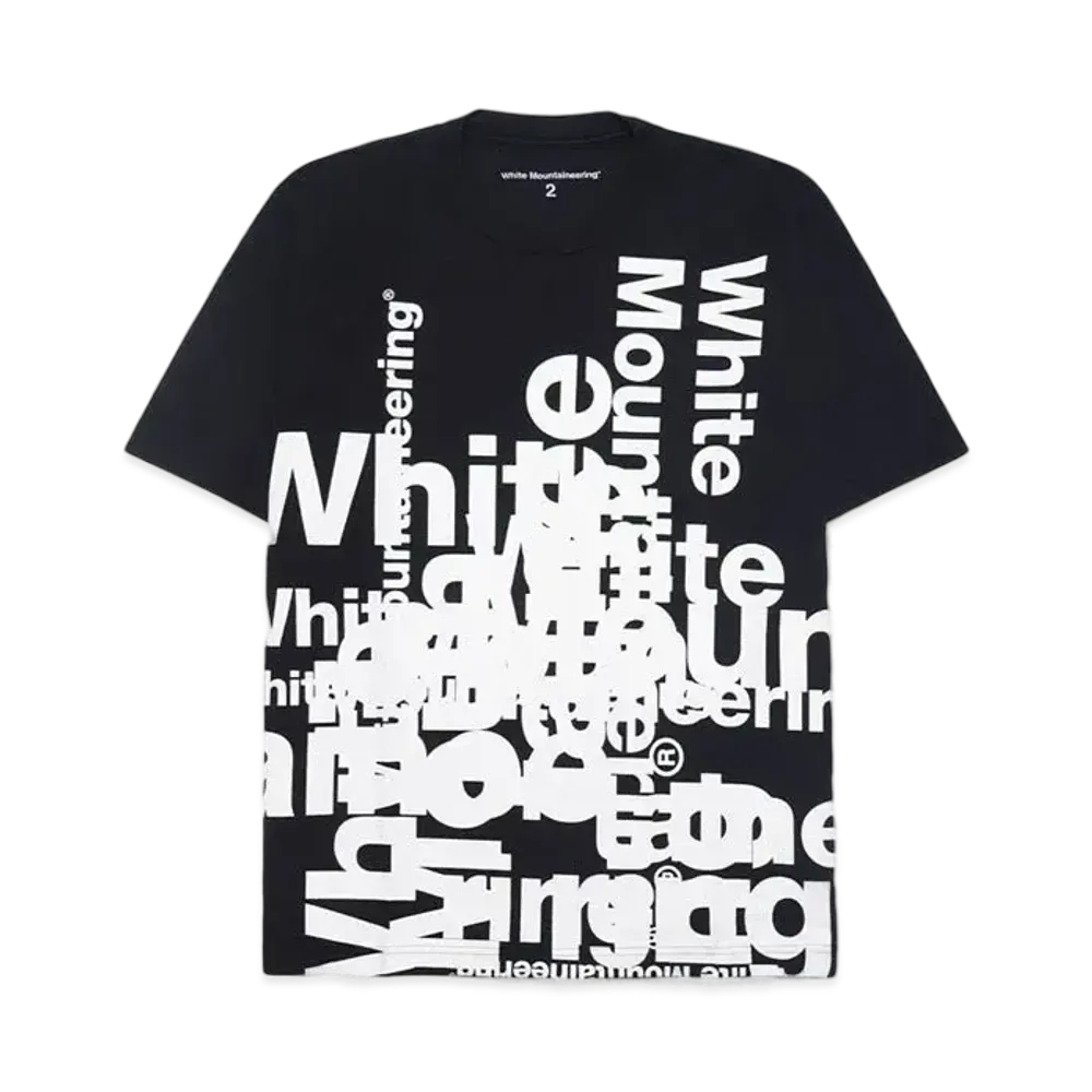 White Mountaineering OVERLAP LOGO T-SHIRT "BLACK"