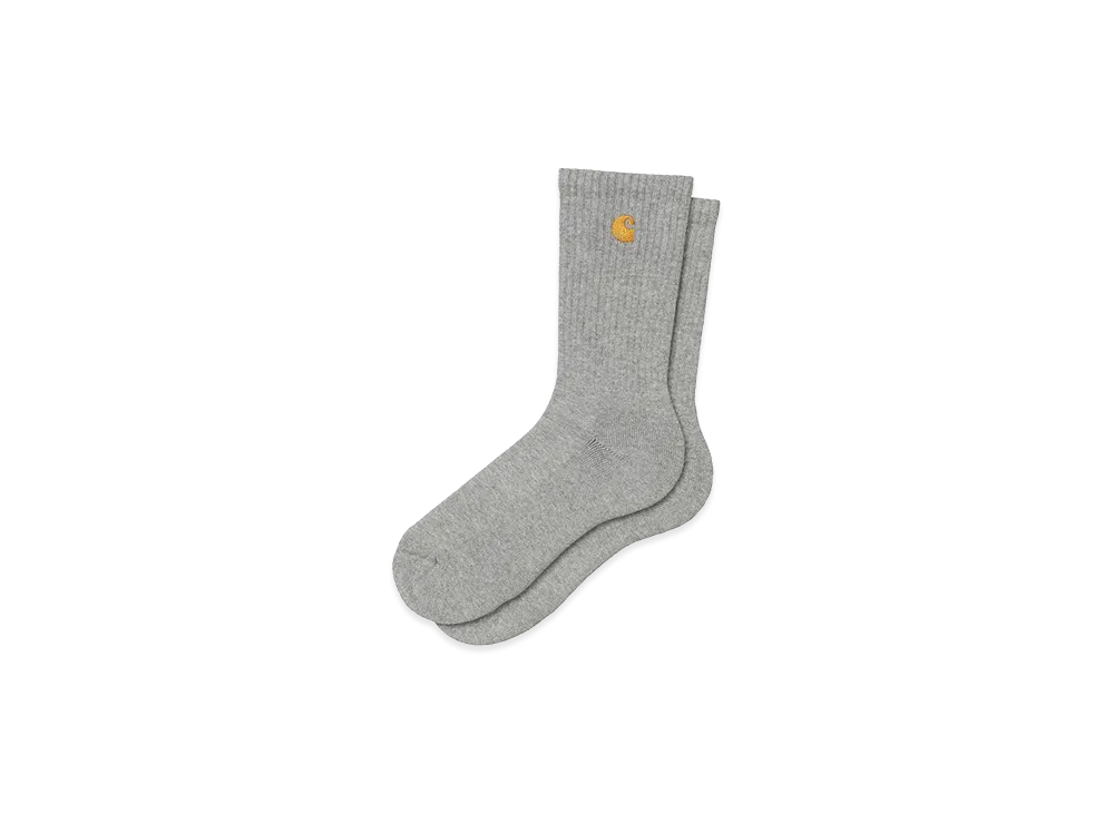 Carhartt WIP Chase Socks "Grey Heather/Gold"