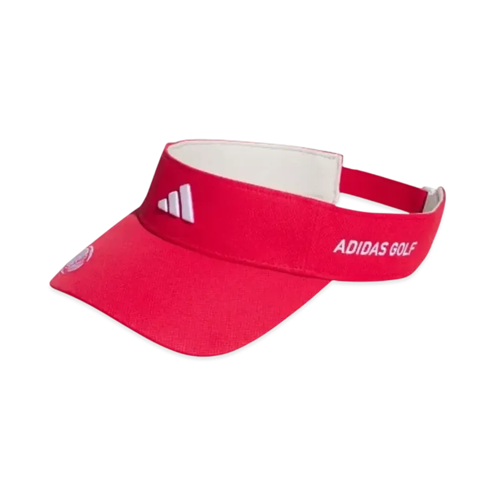 adidas Side Logo Visor "Pure Ruby"