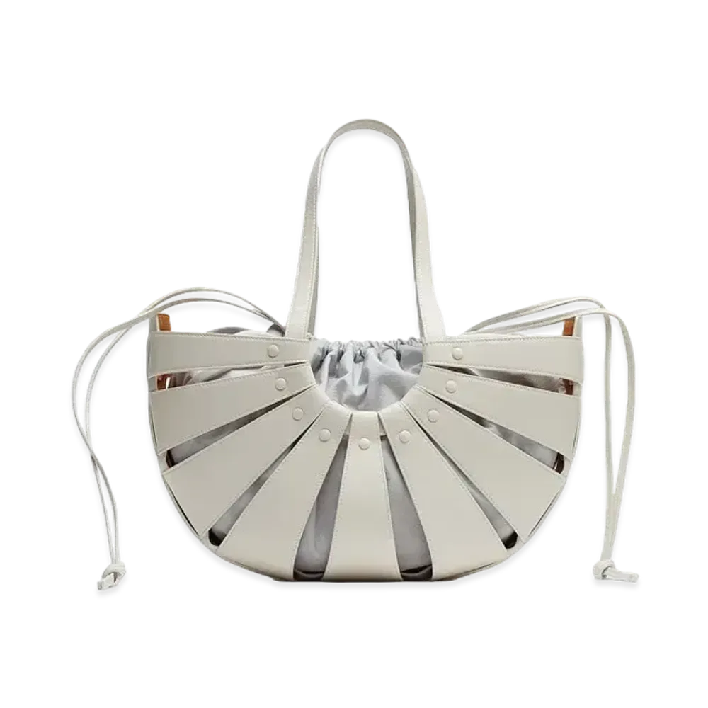 Bottega Veneta Shell "White Frost"