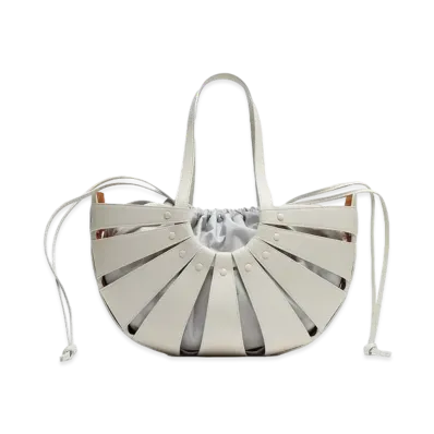 Bottega Veneta Shell "White Frost"