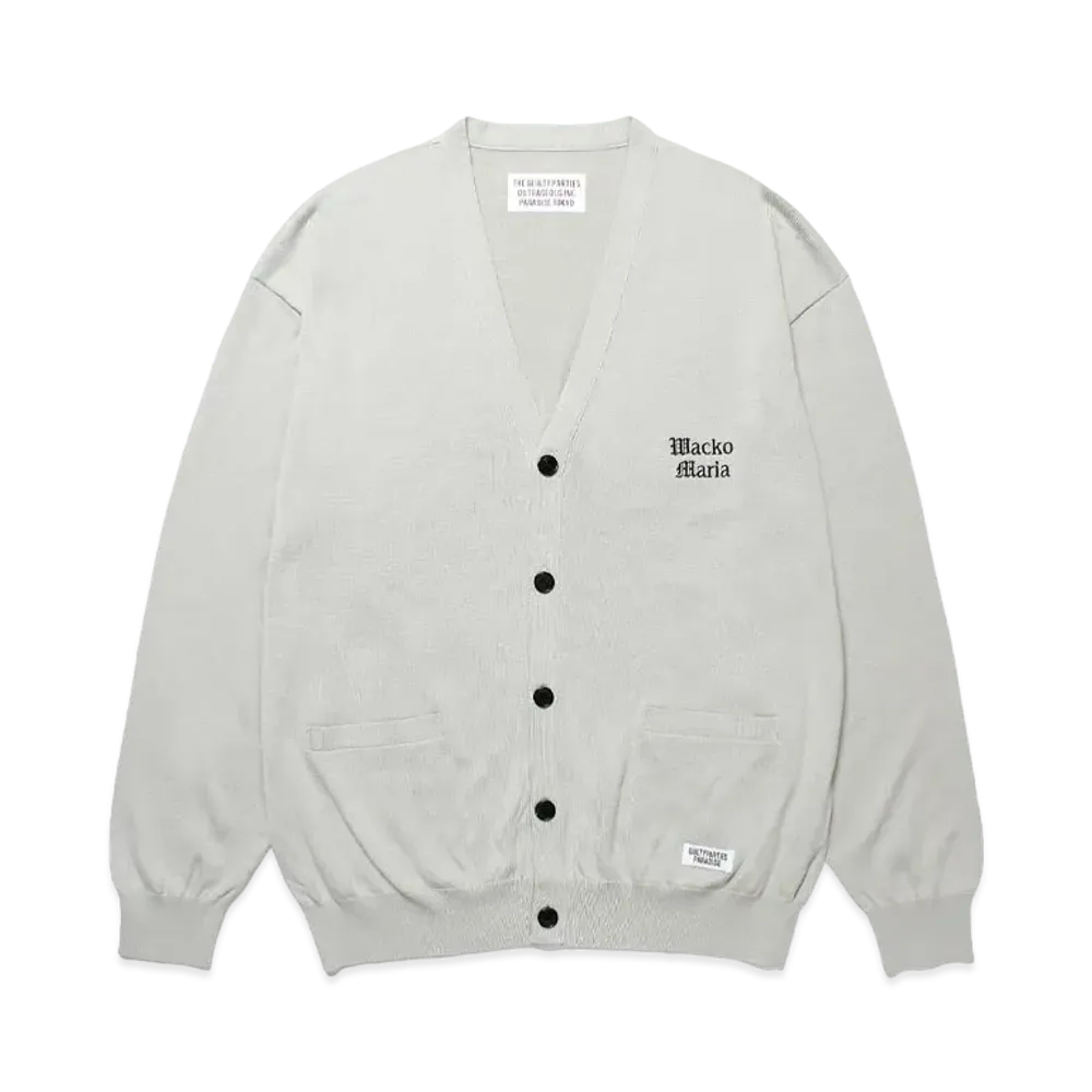 WACKO MARIA Cotton Knit Cardigan "Gray"