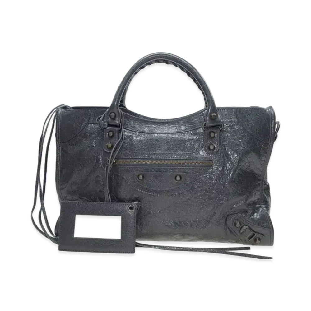 BALENCIAGA Handbag Lambskin "Dark Grey"