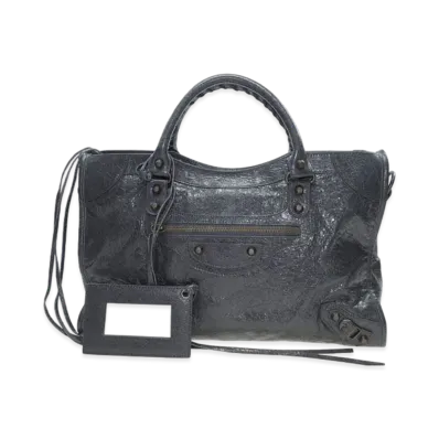 BALENCIAGA Handbag Lambskin "Dark Grey"