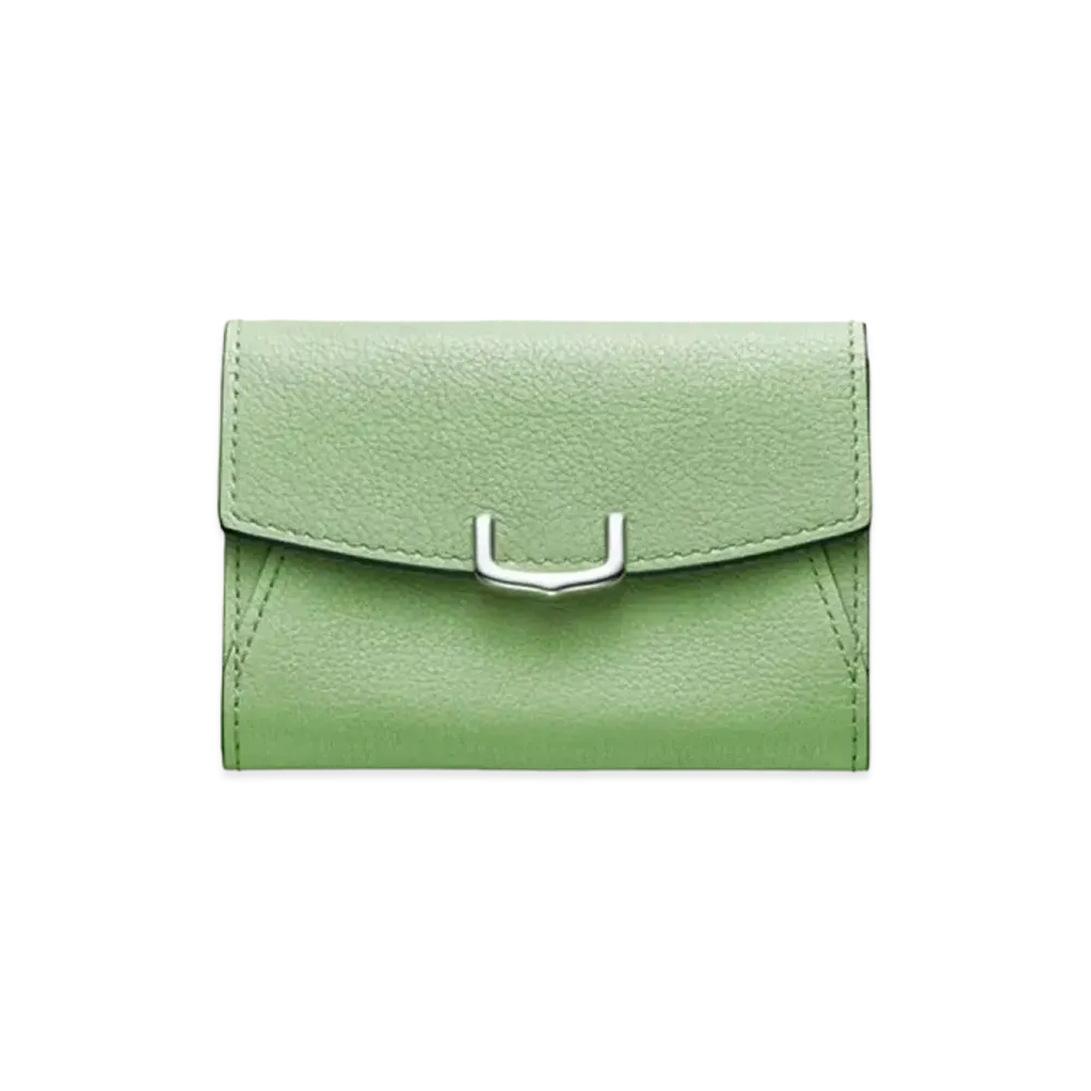 Cartier C de Cartier Small Leather Goods, Card Holder "Light Green"