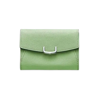Cartier C de Cartier Small Leather Goods, Card Holder "Light Green"