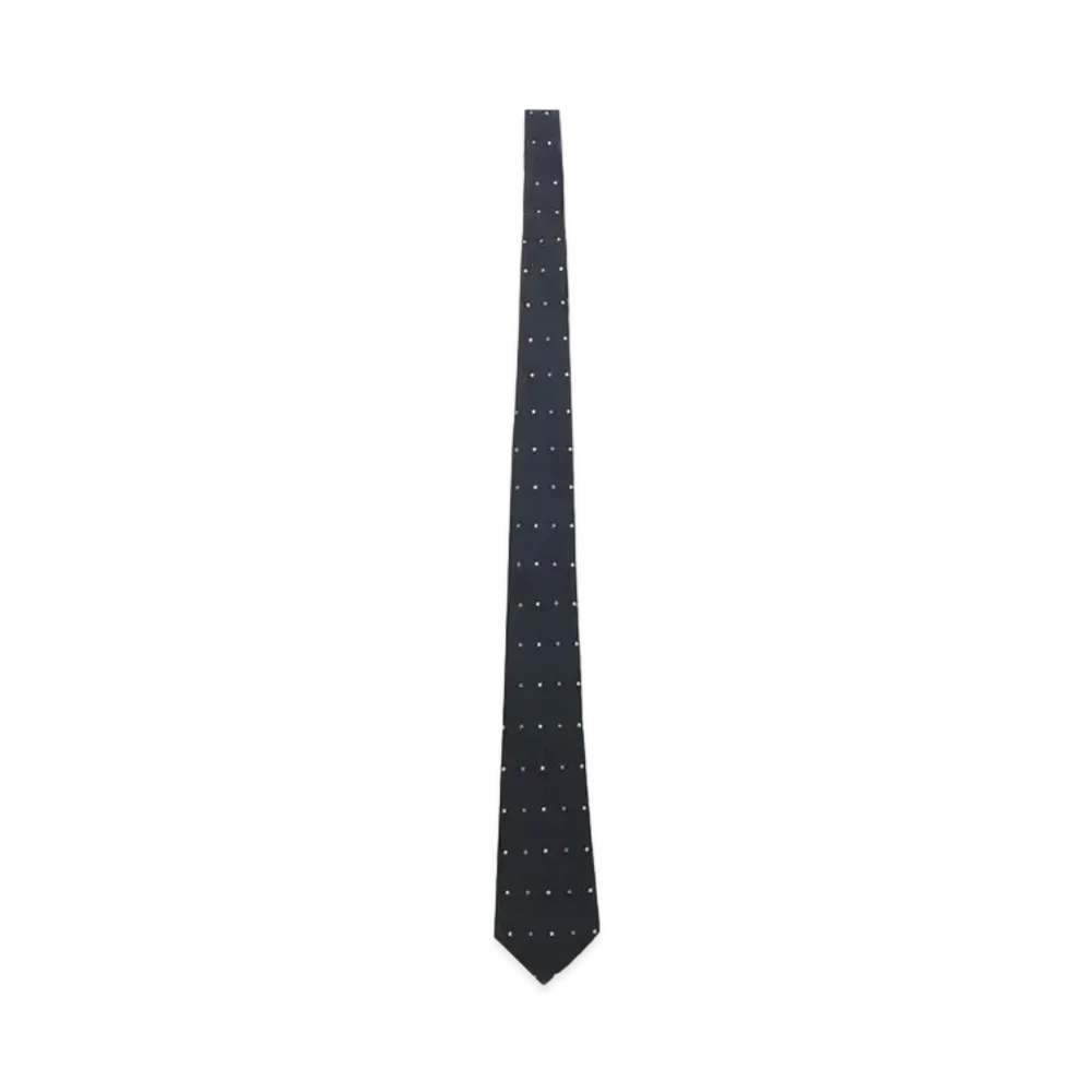 Yohji Yamamoto Pour Homme DOT JQ DERBY TIE A "Navy"