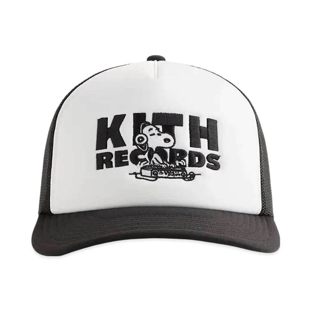 Kith x Peanuts Kith Records Nolan Poly Foam Trucker "Black"
