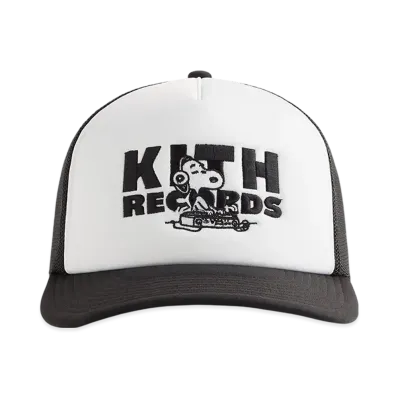 Kith x Peanuts Kith Records Nolan Poly Foam Trucker "Black"