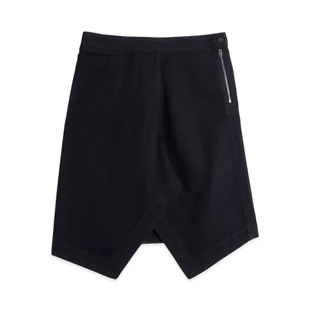 LEMAIRE Women's Denim Asymmetric Skirt "Black"