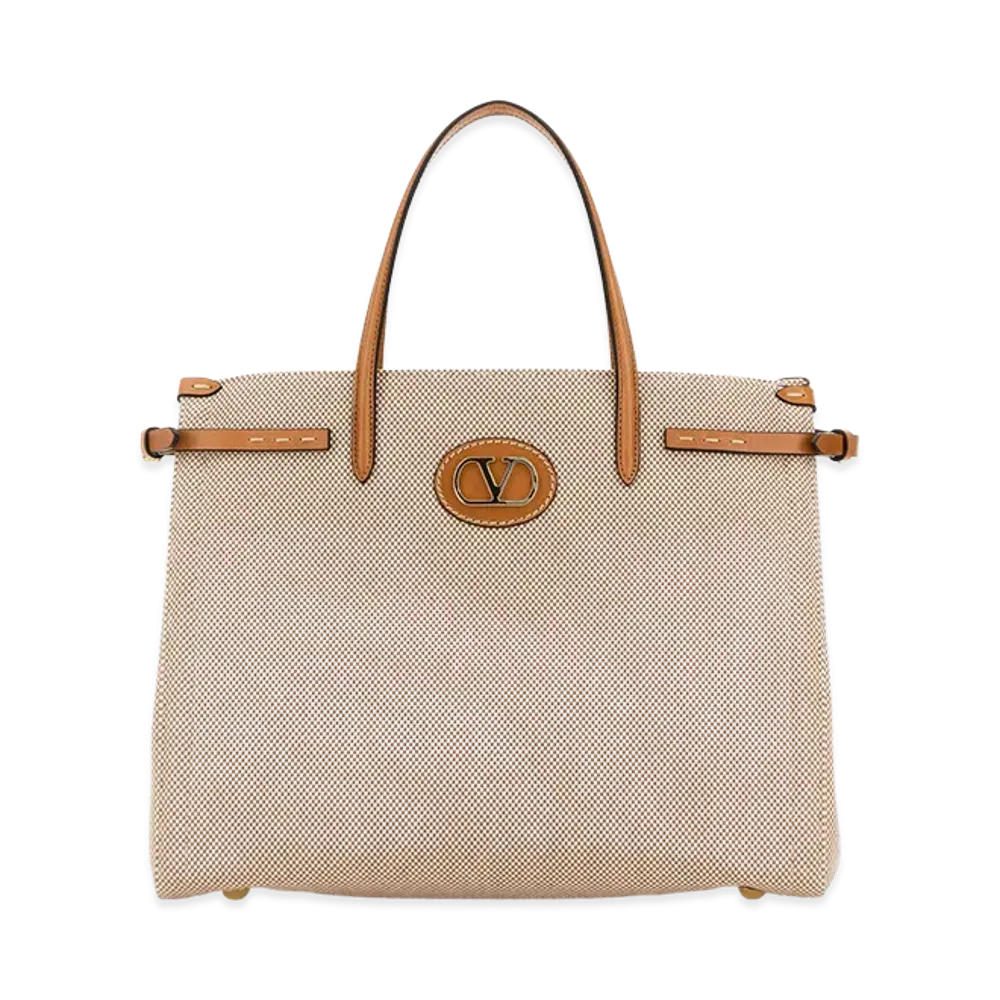 Valentino Women's Two-Tone Canvas Antibes Shopping Bag "Multicolor"