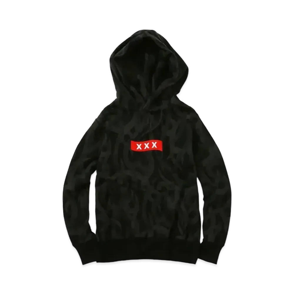 GOD SELECTION XXX x NUMBER (N)INE HOODY SWEATSHIRT "Black"