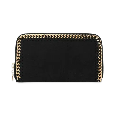 STELLA McCARTNEY Women's Shaggy Deer Falabella Wallet "Black"