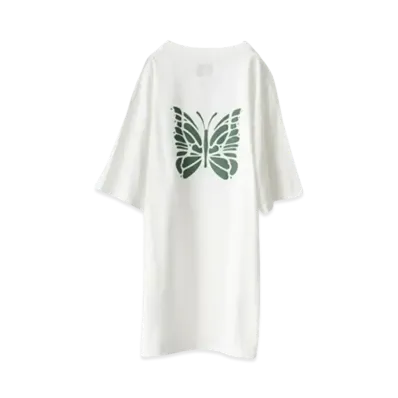 Needles x JEANS FACTORY Big Papillon T-Shirt "WHT/DGR"