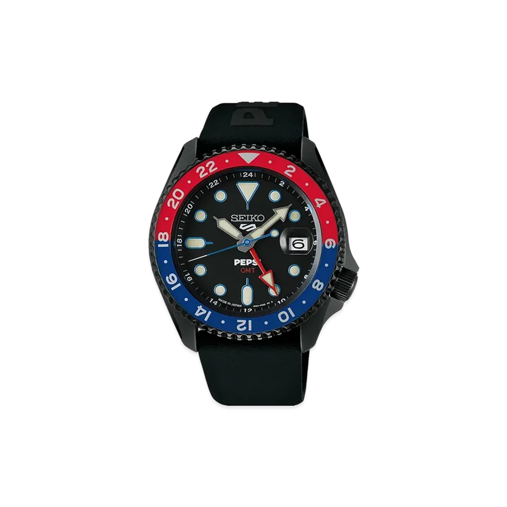 SEIKO 5 Sports x Pepsi Carriver 4R34 "Black"