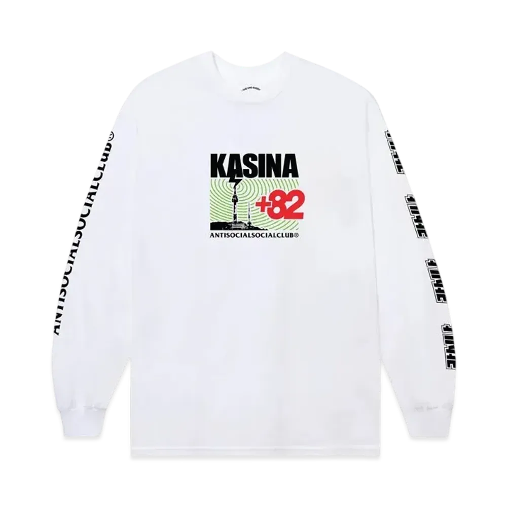 ANTI SOCIAL SOCIAL CLUB x Kasina Radio Signal L/S Tee "White"