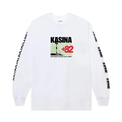 ANTI SOCIAL SOCIAL CLUB x Kasina Radio Signal L/S Tee "White"