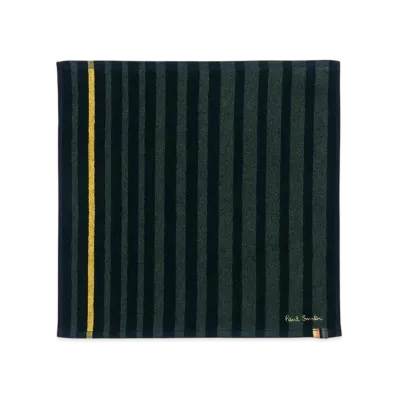 Paul Smith Contrasting Color Stripe Hand Towel "Navy"